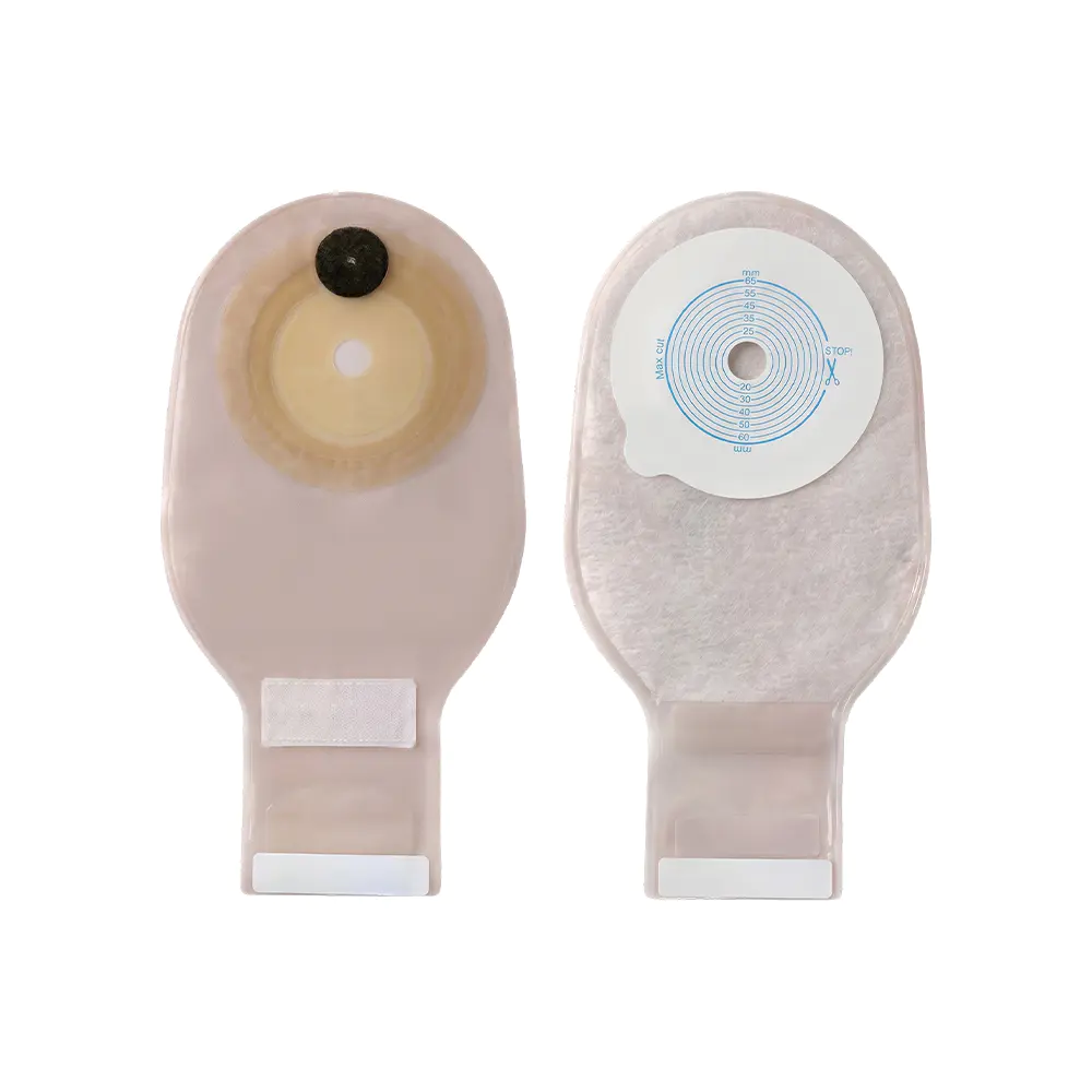 کیسه استومی یک طرفه غیر بافته و مشبک لایه بیرونی Velcro Seal کیسه استومی