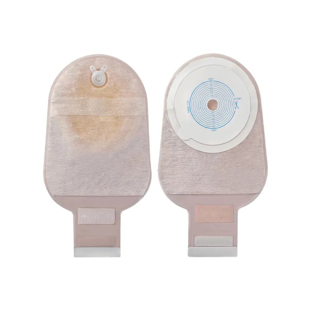 کیسه استومی یک تکه دو طرفه بدون بافت لایه بیرونی Velcro Seal Ostomy