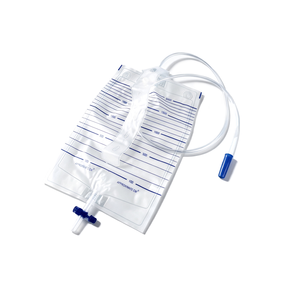 کیسه ادرار PVC درجه پزشکی 2000 میلی لیتری با استریمر